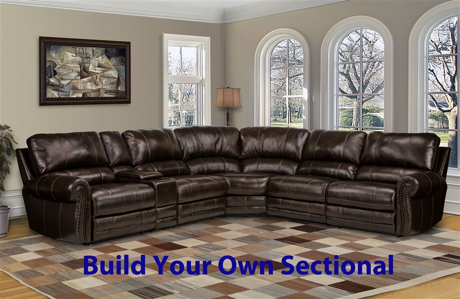 Thurston Build Your Own Power Reclining, The Dump Leather Sectional