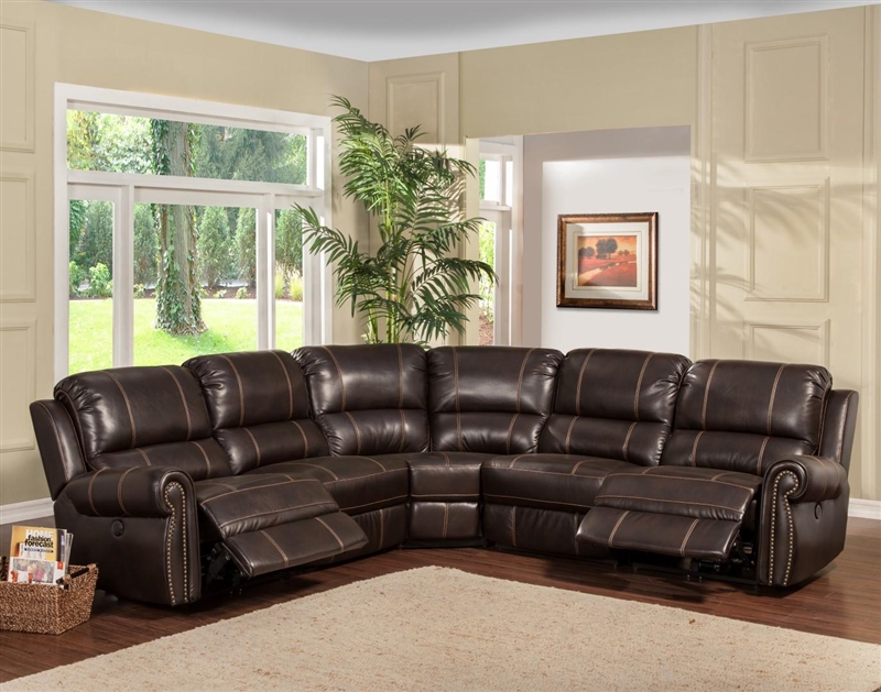Webber BUILD YOUR OWN Reclining Sectional in Sumatra Leatherette by ...