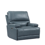 Whitman Power Cordless Recliner with Power Headrest and USB Port in Verona Azure Leather by Parker House - MWHI#812PH-P25-VAZ