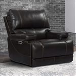 Whitman Power Cordless Recliner with Power Headrest and USB Port in Verona Coffee Leather by Parker House - MWHI#812PH-P25-VCO
