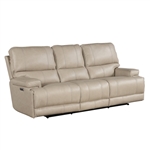 Whitman Power Cordless Sofa with Power Headrest and USB Port in Verona Linen Leather by Parker House - MWHI#832PH-P25-VLI
