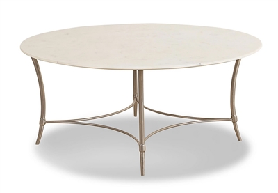 Crossings Palace Marble Top Round Cocktail Table by Parker House - PAL#11-2