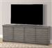 Pure Modern 76 Inch Angled Door TV Console in Moonstone Finish by Parker House - PUR#76A