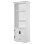 Shoreham 35 Inch Door Bookcase in Effortless White Finish by Parker House - SHO#435-EFW
