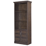 Shoreham 35 Inch Door Bookcase in Medium Roast Finish by Parker House - SHO#435-MDR