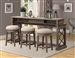 Sundance Everywhere Console with 3 Stools in Sandstone Finish by Parker House - SUN#09-4-SS