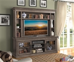Sundance 92 Inch TV Console with Hutch in Sandstone Finish by Parker House - SUN#92-3-SS