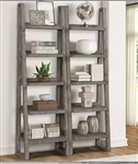 Tempe Pair of Etagere Bookcases in Grey Stone Finish by Parker House - TEM#250P-GST