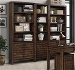 Tempe 3 Piece Library Wall in Tobacco Finish by Parker House - TEM#330-3-TOB