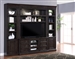 Washington Heights 4 Piece Entertainment Wall in Washed Charcoal Finish by Parker House - WAS-TV420