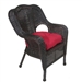 Olivia Lounge Chair in Ebony Finish by Palm Springs Rattan - 3601