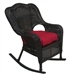 Olivia Rocker Chair in Ebony Finish by Palm Springs Rattan - 3675