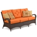 Kokomo Outdoor Sofa in Chocolate Finish by Palm Springs Rattan - 6003