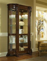 PFC Curio Curved End Display Cabinets by Pulaski - PUL-102003
