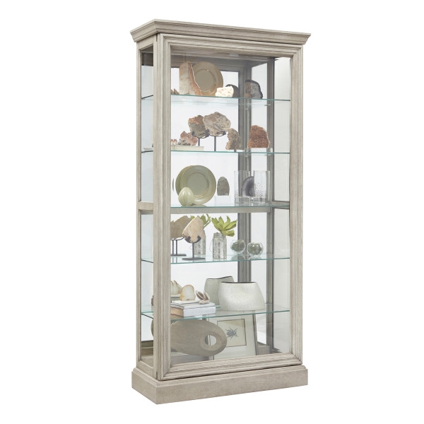 Pfc Sliding Door Lightly Distressed, Distressed China Cabinet