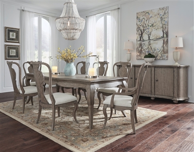 Ella 7 Piece Dining Room Set with Splat Back Chairs by Pulaski - PUL-P221240-60-61