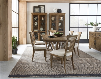 Anthology 7 Piece Dining Room Set with Wood Back Chairs by Pulaski - PUL-P276240-60
