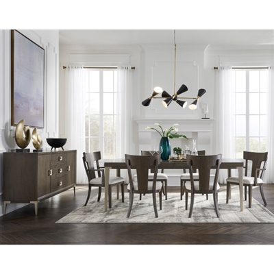 Boulevard 7 Piece Dining Room Set with Wood Back Chairs by Pulaski - PUL-P306DJ240-61-60