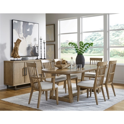 Catalina 7 Piece Dining Room Set with Wood Back Chairs by Pulaski - PUL-P307DJ231-61-60