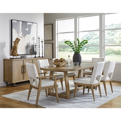 Catalina 7 Piece Dining Room Set with Upholstered Chairs by Pulaski - PUL-P307DJ231-71-70