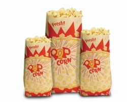 Paper Popcorn Bags 1.5 oz 1000/cs