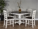 Carriage House 5 Piece Counter Height Dining Set with Ladderback/Cushion Seat Barstool by Sunny Designs - SD-1014EC-36-1432EC-24C