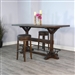 Homestead 3 Piece Pub Table Dining Room Set with Backless Swivel Barstool by Sunny Designs - SD-1163TL-1624TL2-30
