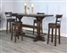 Homestead 5 Piece Pub Table Dining Room Set with Swivel Barstool by Sunny Designs - SD-1163TL-1624TL2-B30