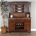 Santa Fe Buffet and Hutch in Dark Chocolate Finish by Sunny Designs - SD-1903DC2-2