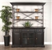 Scottsdale Buffet and Hutch in Black Walnut Finish by Sunny Designs - SD-1952BW
