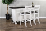 Carriage House 3 Piece Bar Table Set in European Cottage Finish by Sunny Designs - SD-1959EC