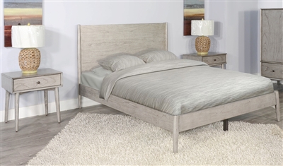 American Modern 6 Piece Bedroom Set in Gray Finish by Sunny Designs - SD-2336MG