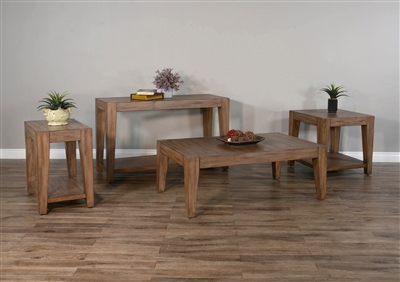 Doe Valley 3 Piece Occasional Table Set in Light Brown Finish by Sunny Designs - SD-3148BU
