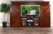 Santa Fe Entertainment Wall in Dark Brown Finish by Sunny Designs - SD-3565DC2