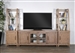 Vivian 122 Inch Entertainment Wall in Light Brown Finish by Sunny Designs - SD-3644DR-74-PL-PR